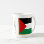 Drapeau de la Palestine + Tasse de carte (Devant droit)