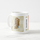 Drapeau de la Palestine + Tasse de carte (Devant gauche)