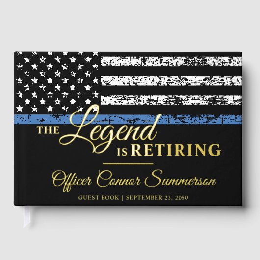 Drapeau de la partie de retraite de la police minc (Recto)