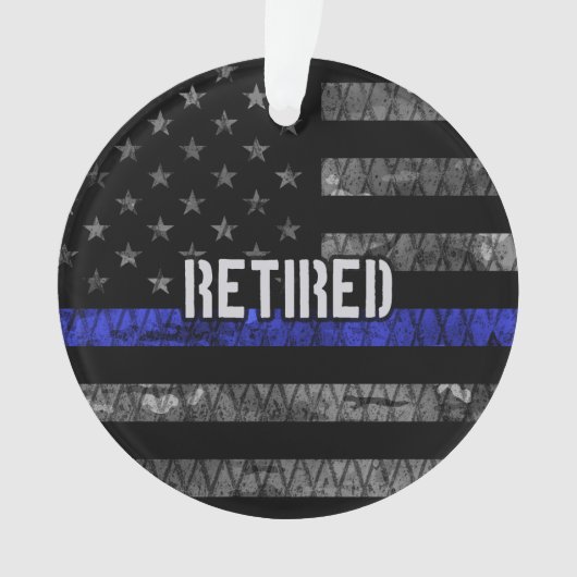 Drapeau de la police retraitée en détresse (devant)