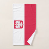 Drapeau de la Pologne (Serviette à main)