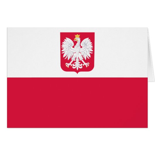 Drapeau de la Pologne (Devant horizontal)