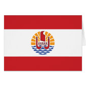 Drapeau de la Polynésie française (Devant horizontal)
