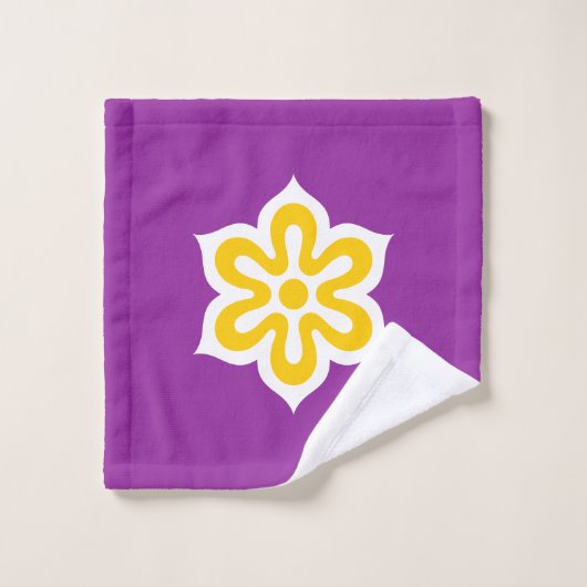 Drapeau de la préfecture de Kyoto, Japon (Gant de toilette)