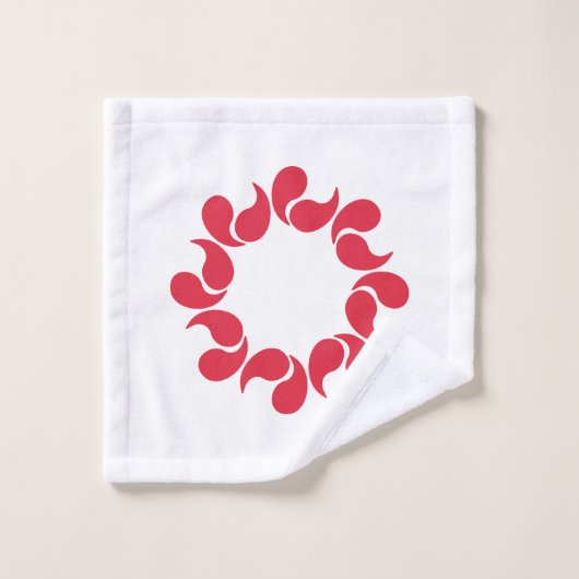 Drapeau de la préfecture de Saitama, Japon (Gant de toilette)