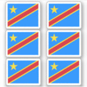 Drapeau de la RD du Congo - une collection Sticker (Devant)