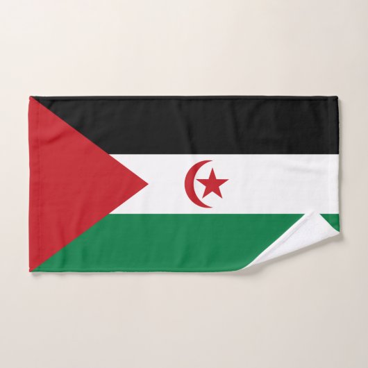 Drapeau de la République arabe sahraouie démocrati (Serviette à main)