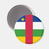 Drapeau de la République centrafricaine Magnet (Recto/Verso)