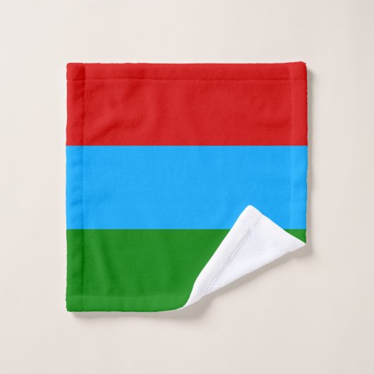 Drapeau de la République de Karelia (Gant de toilette)