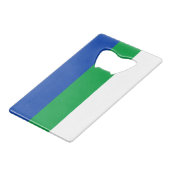 Drapeau de la République de Komi (Devant Angle)