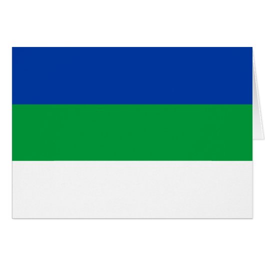 Drapeau de la République de Komi (Devant horizontal)