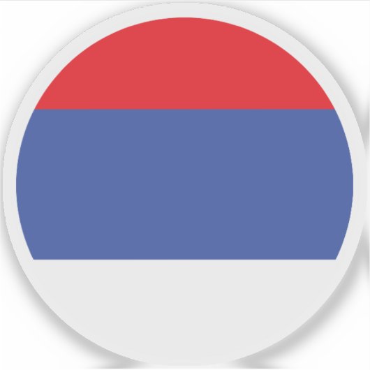 Drapeau de la République de Sprska Autocollant Ron (Devant)