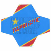 Drapeau de la République démocratique du Congo ado (Plat)