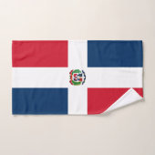 Drapeau de la République Dominicaine (Serviette à main)