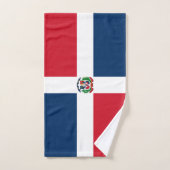 Drapeau de la République Dominicaine (Serviette à main)