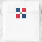 Drapeau de la République Dominicaine Étiquette (Sac)