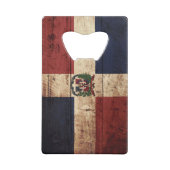 Drapeau de la République Dominicaine sur le vieux (Dos)