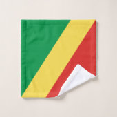 Drapeau de la République du Congo (Gant de toilette)