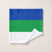 Drapeau de la République Komi (Gant de toilette)
