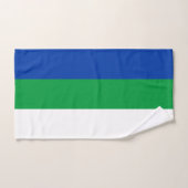 Drapeau de la République Komi (Serviette à main)