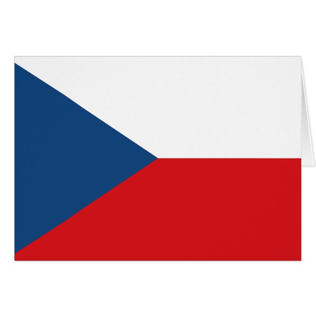 Drapeau de la République tchèque (Devant horizontal)