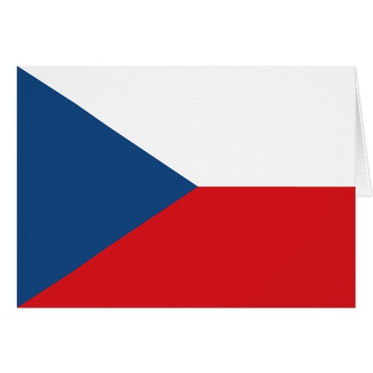 Drapeau de la République tchèque (Devant horizontal)