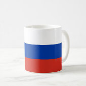 Drapeau de la Russie en céramique café Mug (Devant droit)