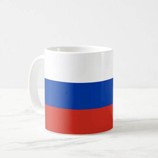 Drapeau de la Russie en céramique café Mug (Devant gauche)