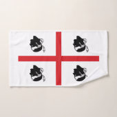 Drapeau de la Sardaigne (région italienne) (Serviette à main)