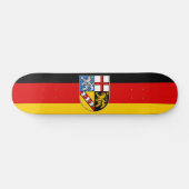 Drapeau de la Sarre Skateboard (Horz)