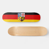 Drapeau de la Sarre Skateboard (Horz)
