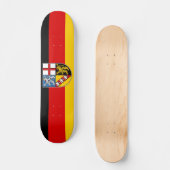 Drapeau de la Sarre Skateboard (Recto)