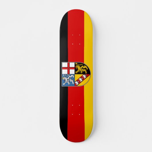 Drapeau de la Sarre Skateboard (Devant)