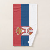 Drapeau de la Serbie (Serviette à main)