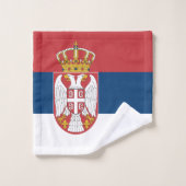 Drapeau de la Serbie (Gant de toilette)