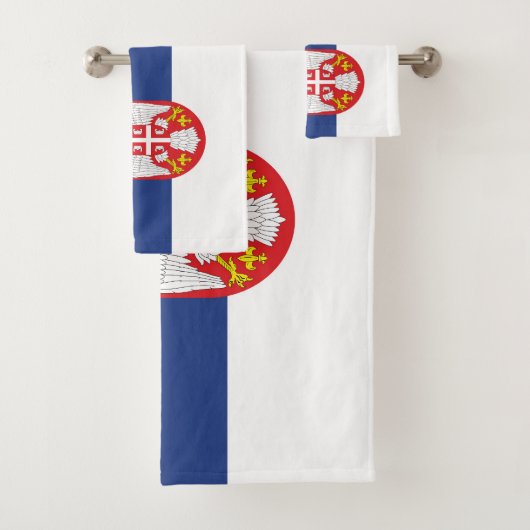 drapeau de la Serbie (En situation)