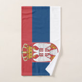Drapeau de la Serbie (Serviette à main)