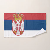 Drapeau de la Serbie (Serviette à main)