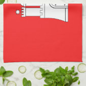 Drapeau de la serviette de cuisine de Hambourg (Plié)