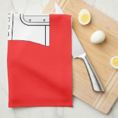 Drapeau de la serviette de cuisine de Hambourg (Quart Plié)