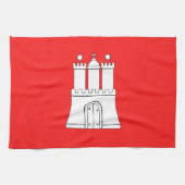 Drapeau de la serviette de cuisine de Hambourg (Horizontal)