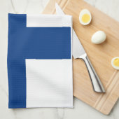 Drapeau de la serviette de cuisine finlandaise (Quart Plié)