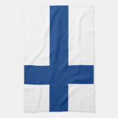 Drapeau de la serviette de cuisine finlandaise (Vertical)
