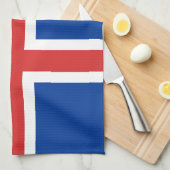 Drapeau de la serviette de cuisine islandaise (Quart Plié)