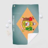 Drapeau de la serviette de golf du Delaware (En situation)