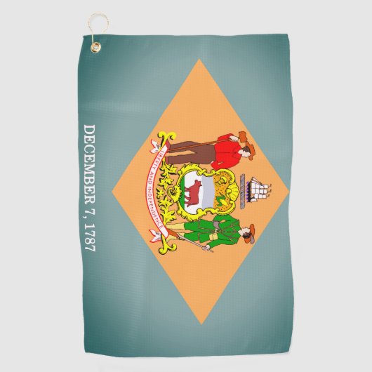 Drapeau de la serviette de golf du Delaware (Devant)