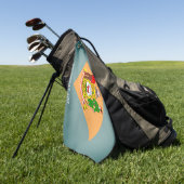 Drapeau de la serviette de golf du Delaware (Vert)