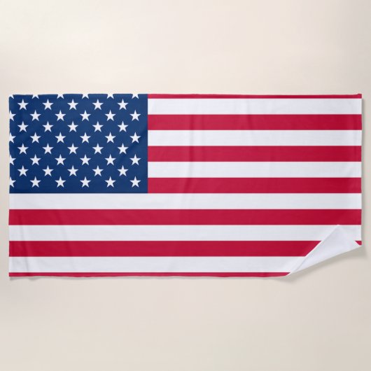 Drapeau de la serviette de plage des États-Unis d' (Devant)