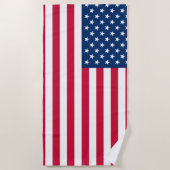 Drapeau de la serviette de plage des États-Unis d' (Devant)