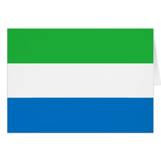 Drapeau de la Sierra Leone (Devant horizontal)